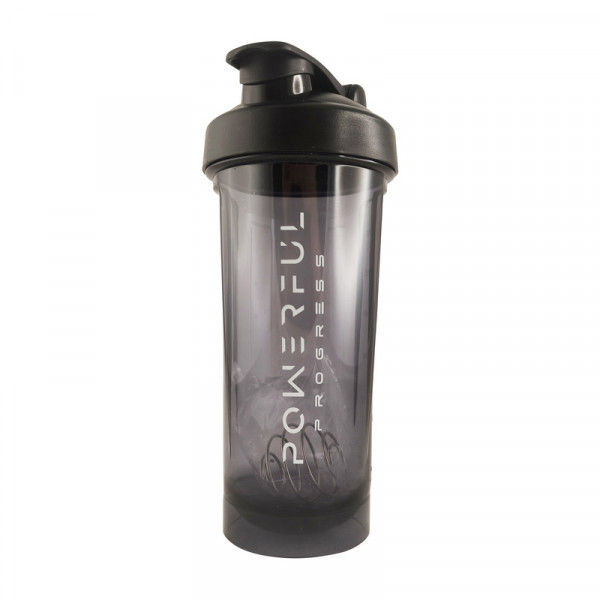 Shaker With Metall Ball (600 ml, black) Powerful Progress