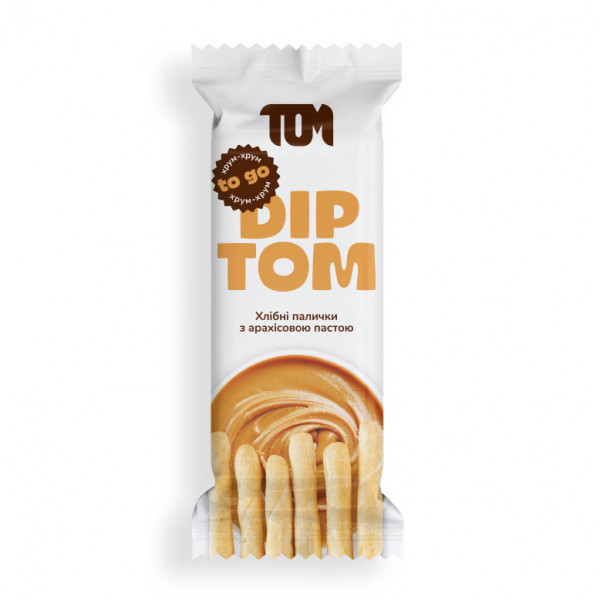 Хлібні палички з арахісовою пастою (34 g) TOM peanut butter