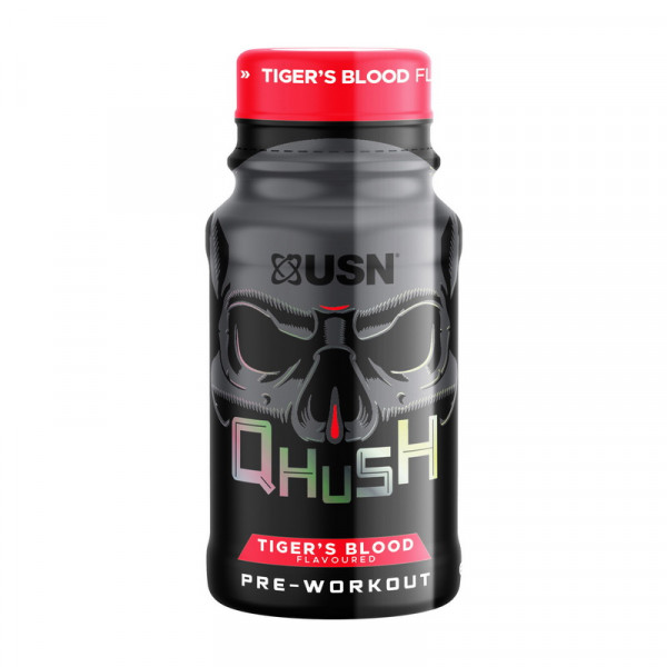 USN Qhush Pre-workout Shot (термін до 09.12.2025) (60 ml, tiger's blood)