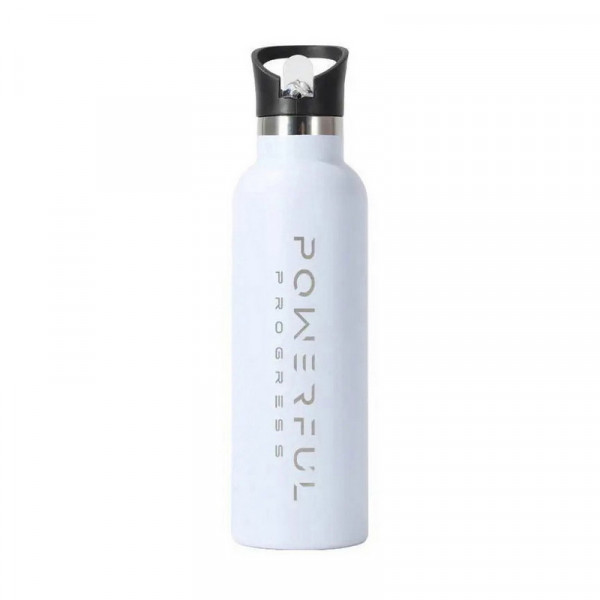 Sport Waterbottle (700 ml, white) Powerful Progress