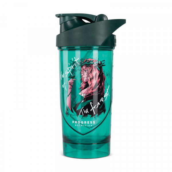 Shieldmixer Shaker The Spirit Of The Forest (700 ml, green/white) Progress Nutrition