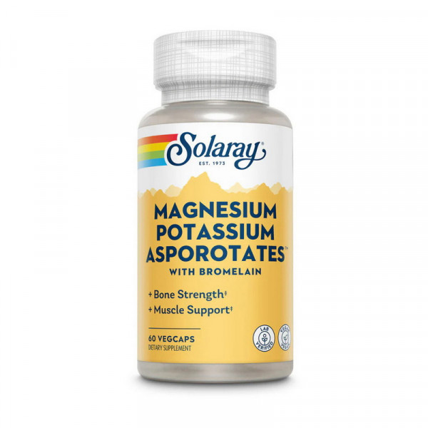 Magnesium Potassium Asportates (60 veg caps) Solaray