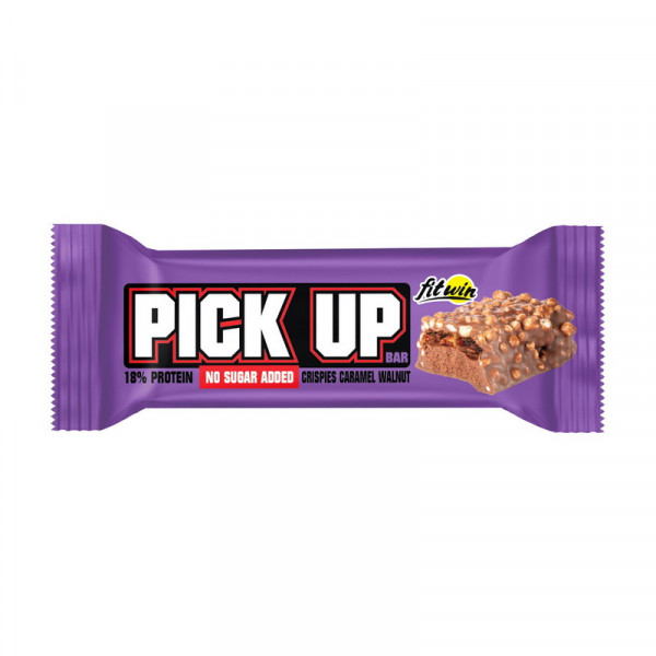 FitWin Pick Up Bar No Sugar Added (термін до 17.09.2025) (45 g, crispies caramel walnut)