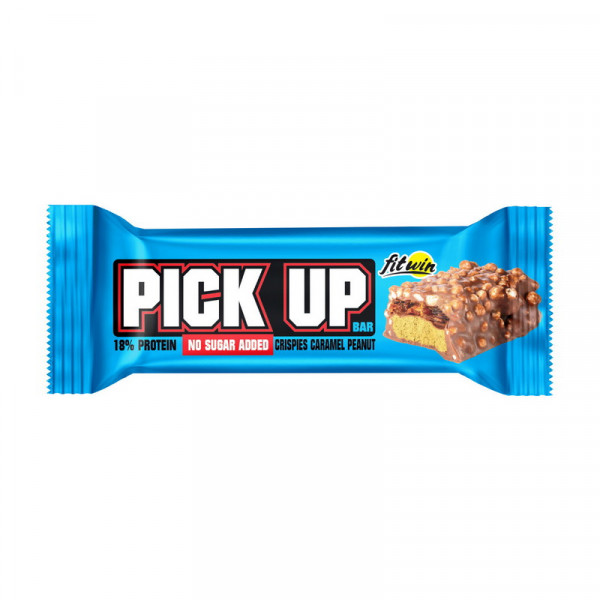 FitWin Pick Up Bar No Sugar Added (термін до 13.09.2025) (45 g, crispies caramel peanut)