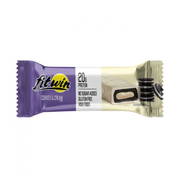 FitWin Fitwin Bar No Sugar Added (мя`тий батончик) (60 g, cookies & cream)
