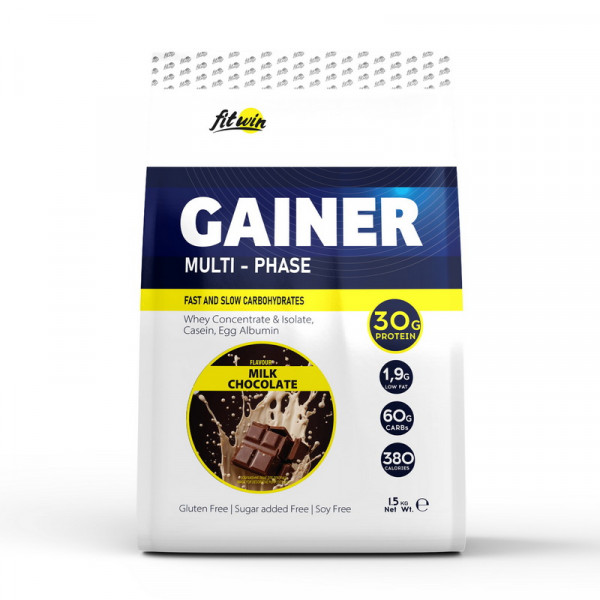 FitWin Gainer Multi-Phase (брак упаковки) (1,5 kg, vanilla ice cream)