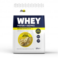 FitWin Whey Protein + Enzymes (900 g, banana and cream)
