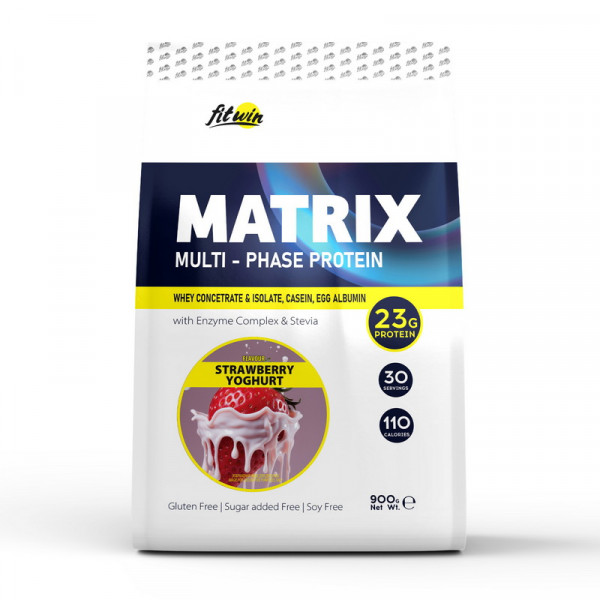 Matrix Multi-Phase Protein (900 g, strawberry yoghurt) FitWin