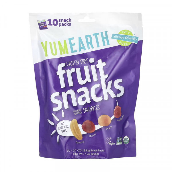 Fruit Snacks (10 snack packs) YumEarth