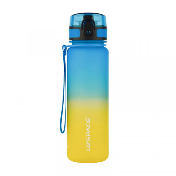 Uzspace Tamish Frosted Waterbottle 3026 (500 ml, blue/yellow) UZSPACE