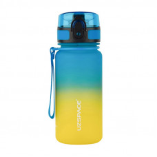 Uzspace Frosted Gradient Waterbottle 3034 (350 ml, blue/yellow)