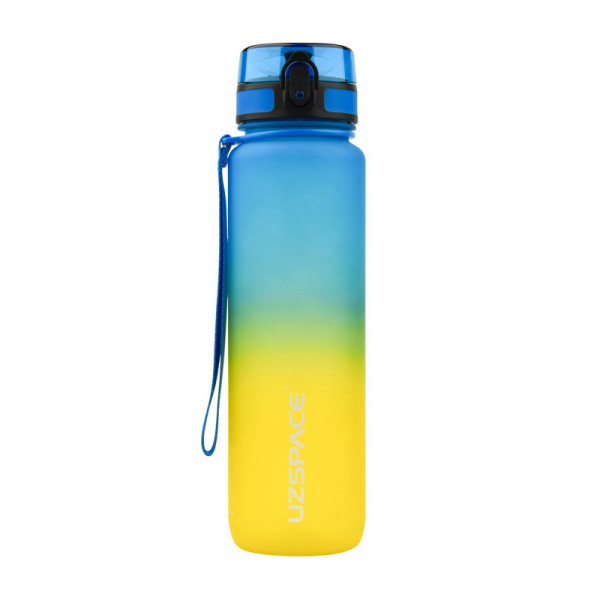 Uzspace Frosted Gradient Waterbottle 3038 (1 L, blue/yellow) UZSPACE