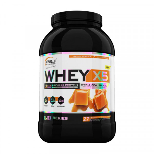 Whey X5 (900 g, salted caramel) Genius Nutrition