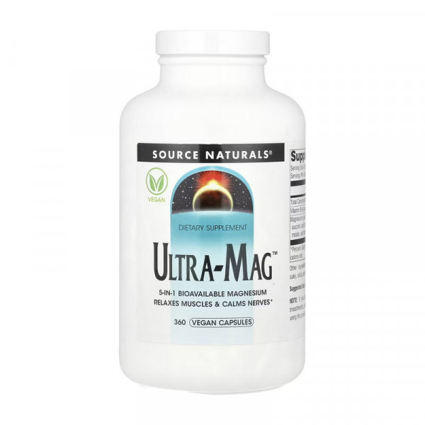 Ultra-Mag (360 veg caps) Source Naturals