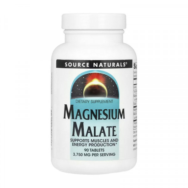 Magnesium Malate (90 tab) Source Naturals