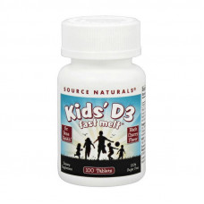 Kids D3 Fast Melt (100 tab, black cherry)