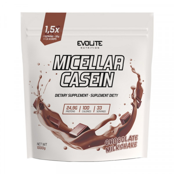 Evolite Nutrition Micellar Casein (1 kg, chocolate milkshake)