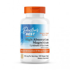 Doctor's BEST Magnesium High Absorption 105 mg (120 veg caps)