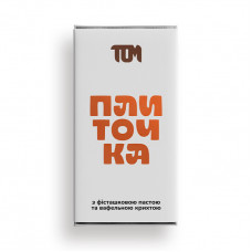 TOM peanut butter Плиточка з фісташковою пастою та вафельною крихтою (100 g)