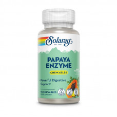 Solaray Papaya Enzyme Chewables (90 chewables, pineapple)