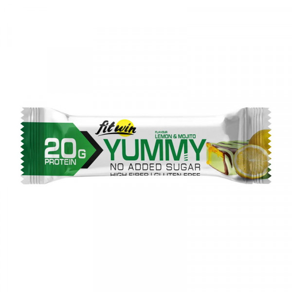 FitWin Yummy Bar No Sugar Added (55 g, lemon & mojito)