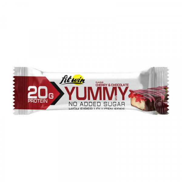 FitWin Yummy Bar No Sugar Added (55 g, cherry & chocolate)