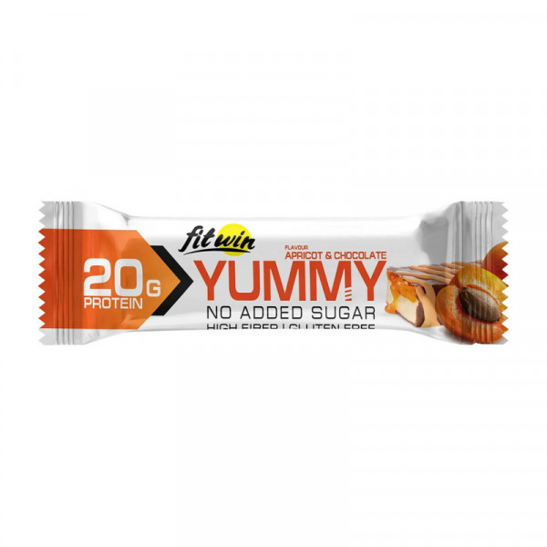 FitWin Yummy Bar No Sugar Added (55 g, apricot & chocolate)