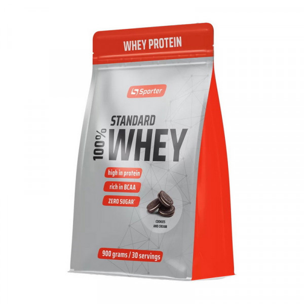 Sporter 100% Whey Standard (900 g, cookie and cream)
