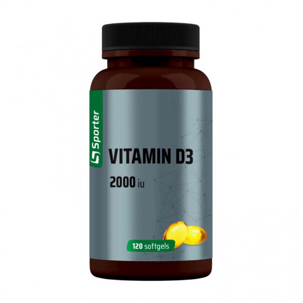 Sporter Vitamin D3 2000 IU (120 sgels)