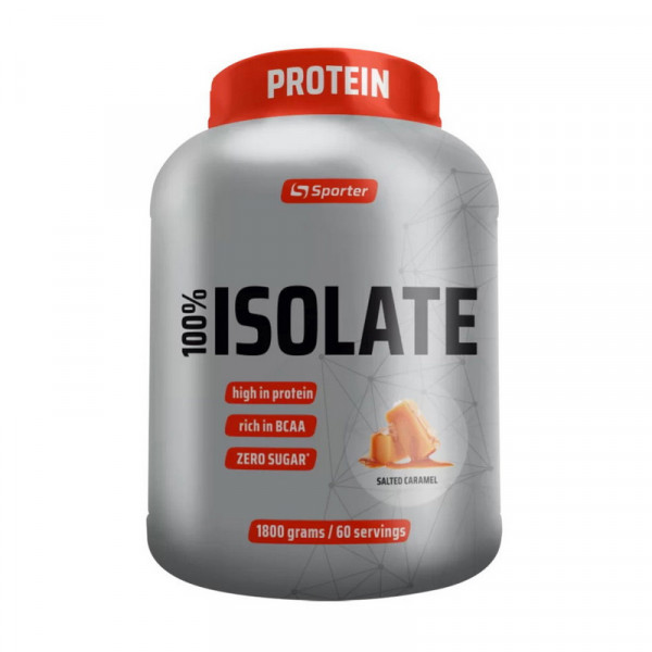 Sporter 100% Isolate (1,8 kg, salted caramel)