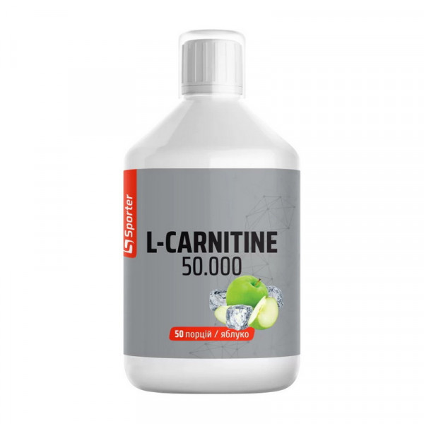 Sporter L-Carnitine 50.000 Liquid (500 ml, яблуко)
