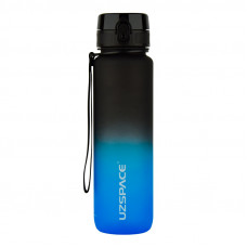 UZSPACE Uzspace Frosted Gradient Waterbottle 3038 (1 L, black/blue)