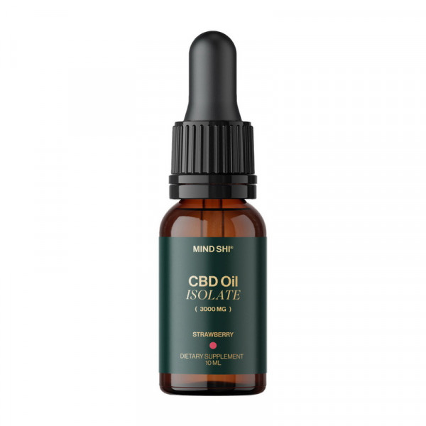 Mind Shi CBD Oil Isolate 3000 mg (10 ml, strawberry)