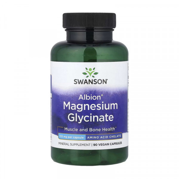 Swanson Magnesium Glycinate 133 mg (90 veg caps)
