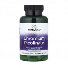 Swanson Chromium Picolinate 200 mcg (200 veg caps)