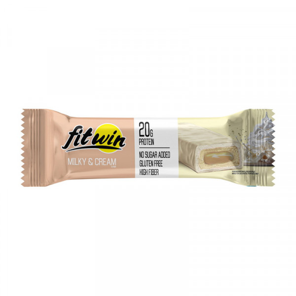 FitWin Fitwin Bar No Sugar Added (60 g, milky & cream)