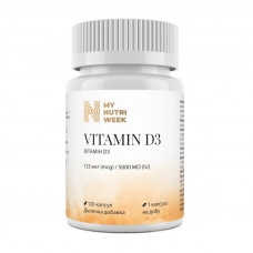 My Nutri Week Vitamin D3 5000IU (125 mcg) (120 caps)