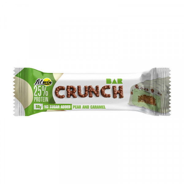 FitWin Crunch Bar No Sugar Added (50 g, pear and caramel)