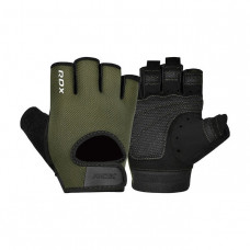 RDX RDX T1 Half Army Gloves Green (XL size)