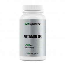 Sporter Vitamin D3 2500 IU (60 sgels)
