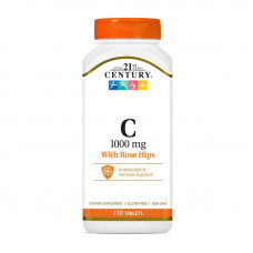 21st Century Vitamin C 1000 mg with rose hips (110 tab)