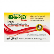 Natures Plus Hema-Plex Iron Tablets (10 tab)