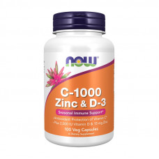 NOW C-1000 Zinc & D-3 (100 veg caps)