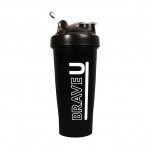 Brave U Shaker With Metal Ball (600 ml, black)