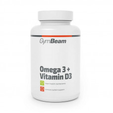 GymBeam Omega 3 + Vitamin D3 (90 sgels)