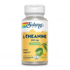 Solaray L-Theanine 200 mg (30 chewables, lemon lime)