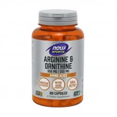 NOW Arginine & Ornithine (пошкоджена заводська етикетка) (100 caps)