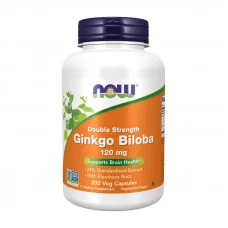 NOW Ginkgo Biloba 120 mg Double Strength (200 veg caps)