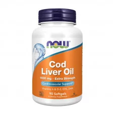 NOW Cod Liver Oil 1000 mg extra strength (90 softgels)