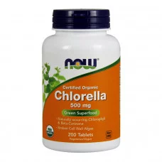 NOW Chlorella 500 mg (термін до 28.06.2025) (200 tab)